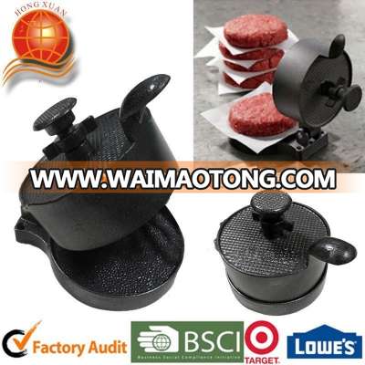 Aluminium alloy hamburger press non stick meat patty press