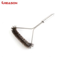 Stainless Steel Handle Durable Barbecue Grill Brush, BBQ Grill Cleaning Brush