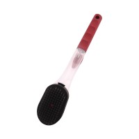 BBQ grill basting brush with transparent plastic handle