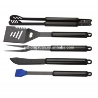 Non-stick coated stainless steel BBQ grill tool set multi-functional heavy duty strong barbecue utensil set